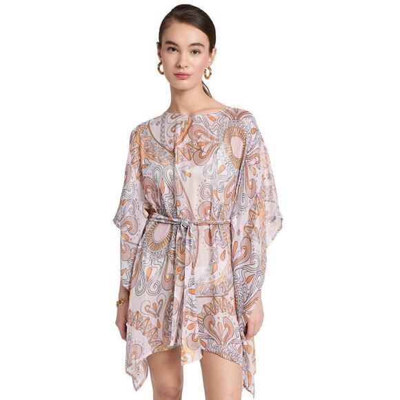 Sundress Livy Wrap Dress Women's Cover Up in Marbella Havana One Size OS - Picture 1 of 6
